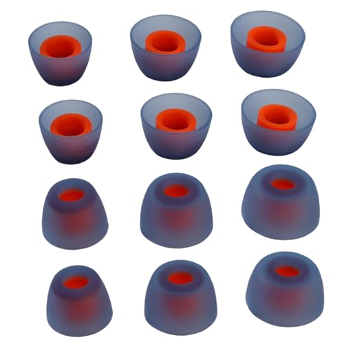 12pcs Premium Ear Tips for JBL Tune TWS Earbuds in Ear Tips, Soft Silicone Washable Noise Reducing Secure fit for June 230NC TWS/Tune 125TWS /Tune 130NC TWS Free X, Fit in Case, Buds Tips (Blue)