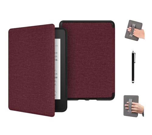 6 �C���` Kindle Paperwhite �� 5/6/7 ����p�P�[�X�A2012-2015 �o�[�W�����A���f���ԍ� EY21/DP75SDI�A�y�ʂŎ����^�т₷���J�o�[�A�n���h�X�g���b�v�t��