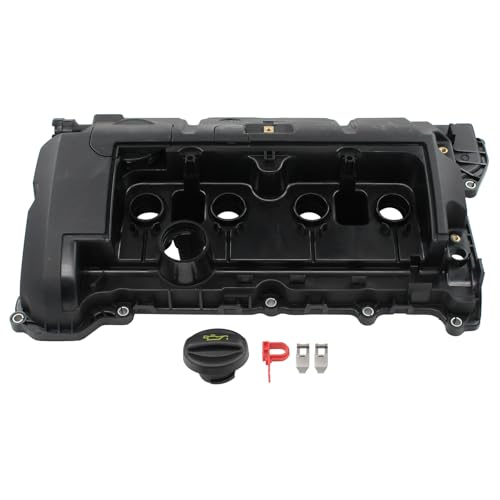 HouYeen Cylinder Head Valve Rocker Cover with Gasket for Mi-ni R55 R56 R57 R58 R59 R60 R61 Cit-roen Berlingo C3 mk2 Picasso C4 C5 Peu-geot 2008 208 3008 mk1 207 308 Partner 1.4 1.6 VTi Petrol