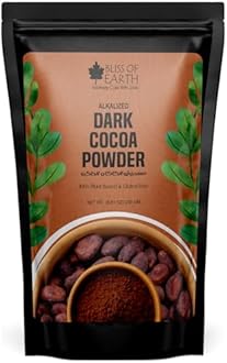 Bliss of Earth 250gm Naturally Organic Dark Cocoa Powder For Chocolate Cake Making & Chocolate Shake, Unsweetened