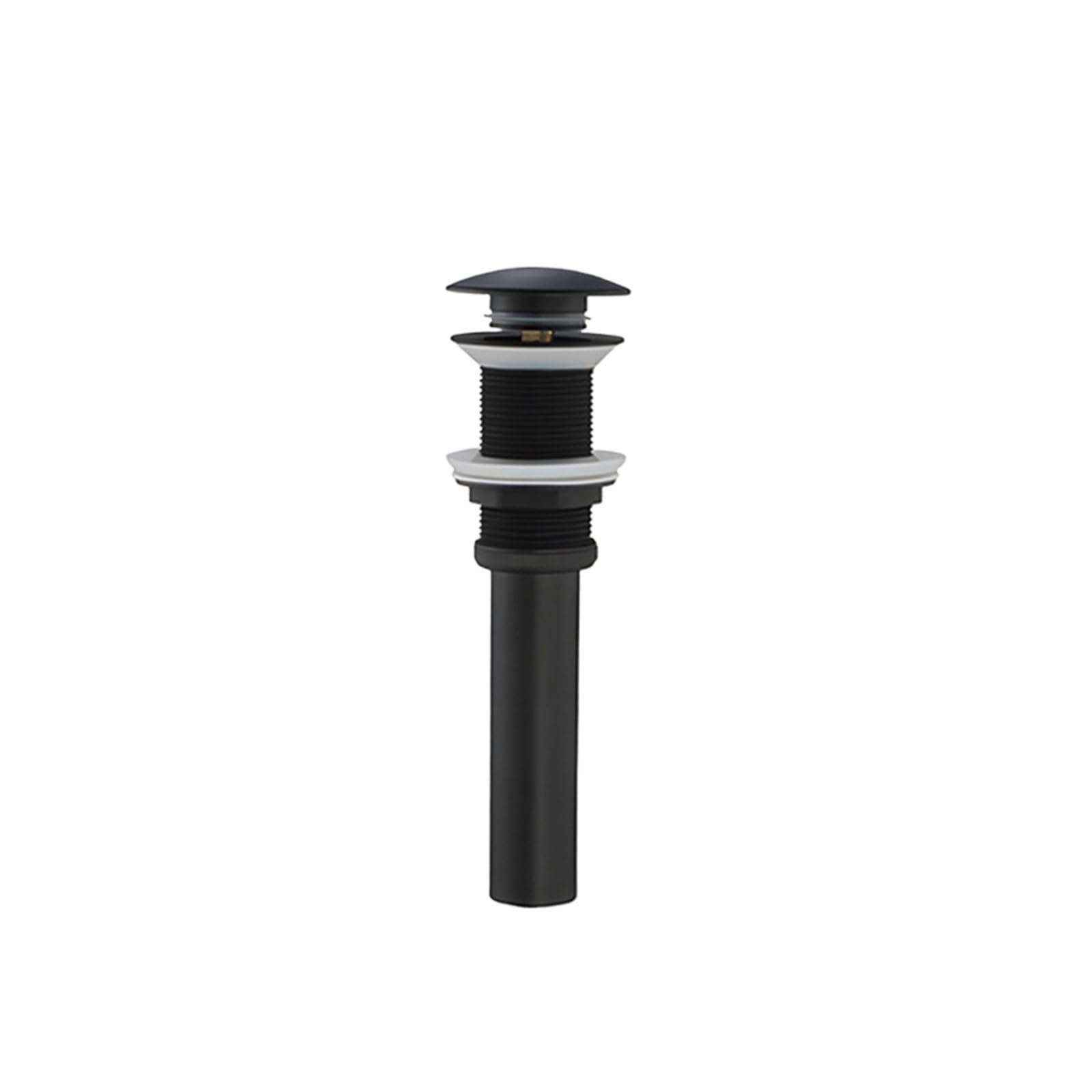 Xiehya Black No Hole 1 Pcs Bathroom Siphon Sink Drain Fixtures Bottle Trap Pop Up Filter Draine Black Brushed Chrome Gold Gray For Diy Tools(Black No Hole)