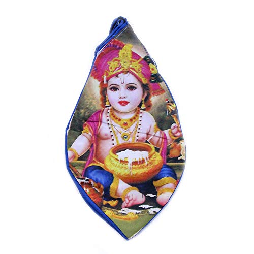 Bolsa de cuentas de algodón mediano para chanting de Krishna 2