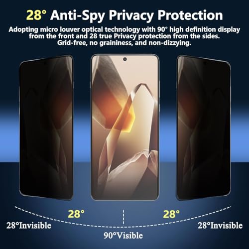 Image of Privacy UV Tempered Glass for OnePlus 12R (6.78 inch) - Anti-Spy, 9H Hardness, Scratch Resistant, 100% Fingerprint Unlock, UV Installation Kit Included