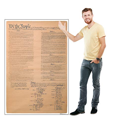 Image of Cardboard People We The People Life Size Cardboard Cutout Standup - Constitution for The United States