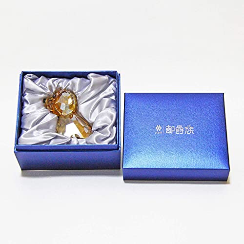 Dojoz Crystal Dog Puppy Cute Valentines Day Sweet Gifts Figurine Collection Animal Collectible Ornament Beautifully Lovely (Gold) #TOP6