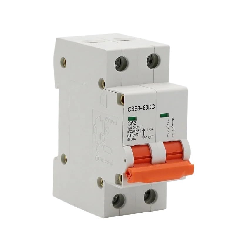 Interruttore Magnetotermico Differenziale 1P 2P 3P 4P DC 250V-1000V 10Mini Interruttore Solare MCB Fusibile Sistema Fotovoltaico Energia 3/6/10/16/20/25/32/40/50/63/80/100/125A(4,125A)