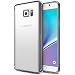 Ringke [FUSION] Compatible with Galaxy Note 5 Case Crystal Clear PC Back TPU Bumper w/ Screen Protector [Drop Protection, Shock Absorption Technology][Attached Dust Cap] - Smoke Black