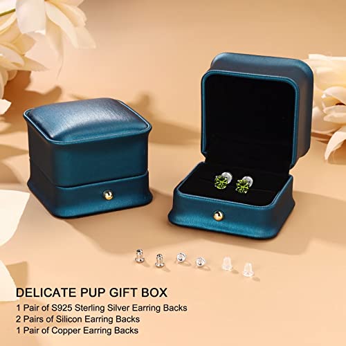 August Birthstone Earrings Peridot Jewelry, Dainty Screw Back Birthstone Earrings Mom Jewelry Unique Anniversary Birthday Gifts For Women Girls Mom Grandma Sister Best Friends Female From Daughter #TOP6