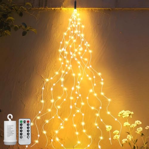 Lichterschweif 1M 100 LED,8 Modi Wasserdichte Wasserfall...