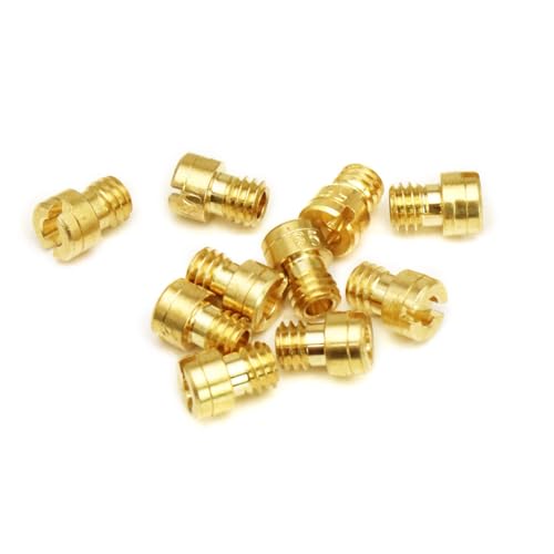10pcsキャブレターメインセットキャブレター炭水化物メイン50cc 139qmb 4ストロークPZ19スクーター交換用アクセサリーメタルジェット