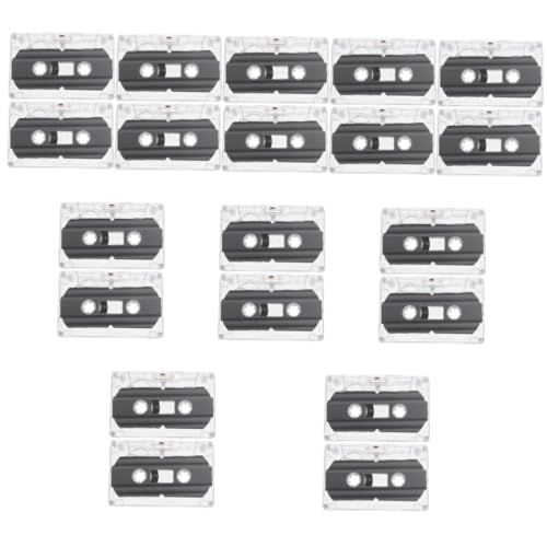 Cassettes audio vides lot de 20 pour enregistrer de la musique rétro et messages vocaux