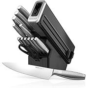 Ninja K62014 Foodi NeverDull Premium 14-Piece German Stainless Steel Knife System with Built-in Sharpener, Stainless Steel/Black