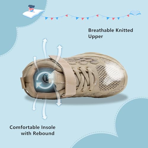 DADAWEN Toddler/Little Kid Sneakers for Boys Girls Lightweight Breathable Sports Athletic Running Tennis Shoes2