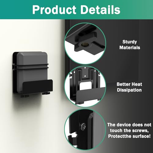 Appacare M47901 Cable Box Mount, Modem Mount,Adjustable Wall Mount thumb #2
