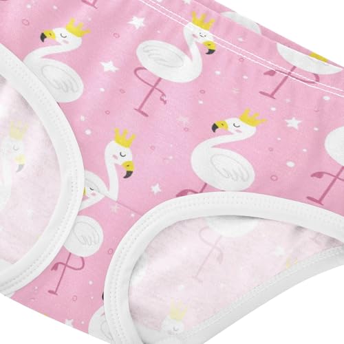 Joisal Animals Toddler Underwear Floral 2t Cotton Little Girl Panties Cute Flamingos Yellow Crowns Briefs Girls Undies4