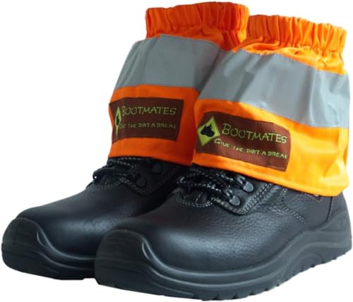 Bootmates Schuh-Überzieher Schuh-Stulpen für Garten, Reiten & Wandern | Galosche kurz in Orange | Arbeitskleidung für Wald, Straßenbau & Handwerk – Bild 5