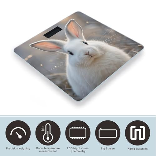 Cute Bunny Báscula Digital de Baño para Peso Corporal miniatura 3