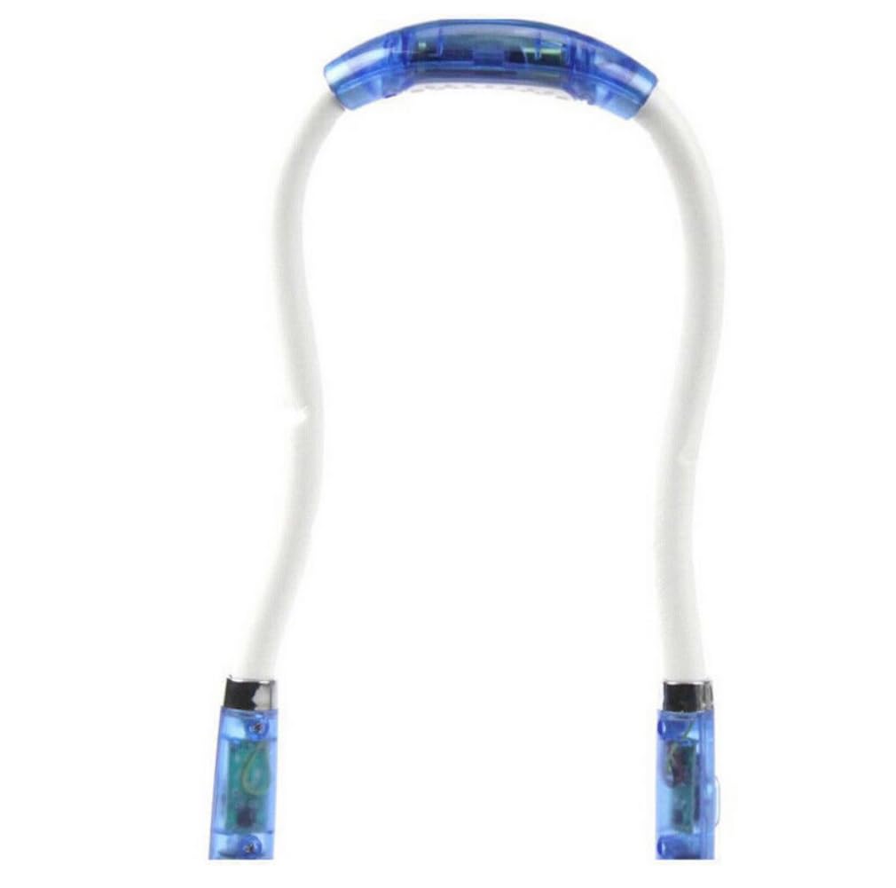 Ausuky Blue Portable Hug Light Hands Free Led Flexible Light Over Neck Book Reading Lamp (Blue)