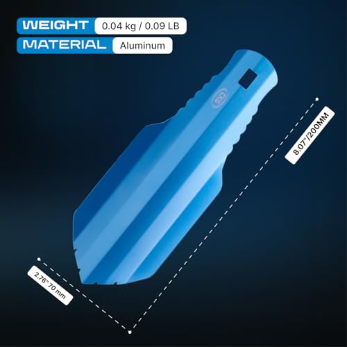 Palita Ultraligera de Aluminio para Camping Azul miniatura 5
