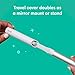 quip Adult Electric Toothbrush - Sonic Toothbrush with Travel Cover & Mirror Mount, Soft Bristles, Timer, and Metal Handle - Silver