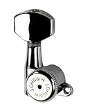 Hipshot Grip-Lock 6 inline Enclosed 21mm Post Locking Tuners - Chrome