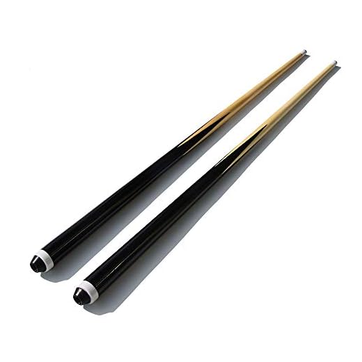 TGA SPORTS 36" Hardwood Billiard/Pool House Cue Stick - Set of 2, Shorty Cues