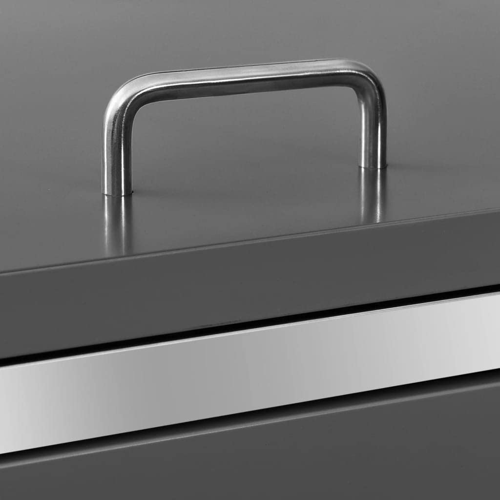 Générique Abri pour Poubelle 69x77,5x112,5 cm INOX,Accessoires pour conteneurs à déchets,Cache-conteneurs à déchets,149554