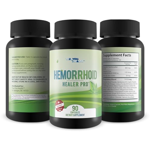 Hemorrhoid Healer Pro - Extra Strength & Improved Formula - Our Best Hemorrhoid Pills - Support Hemorrhoid Healing - Gut & Colon Health - Natural Hem Healer Hemorrhoid Treatment Supplement
