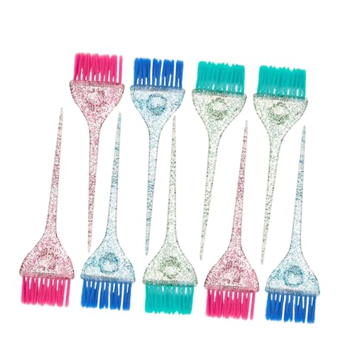 Beaupretty 9 Pinceles Para Teñir El Cabello Aplicadores De Tinte Pinceles De Peluquería Herramientas De Peluquería Para Resaltar El Cabello Para El Color Del