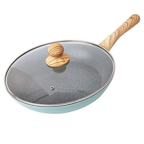 Poêle en pierre de maifan antiadhésive de 28 cm pour petits-déjeuners
