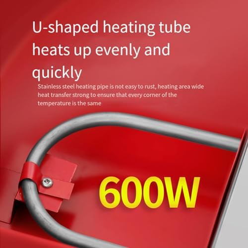 Vitrina eléctrica para calentar alimentos con temperatura ajustable y luz integrada, vitrina de alimentos calientes para mantener la comida caliente
