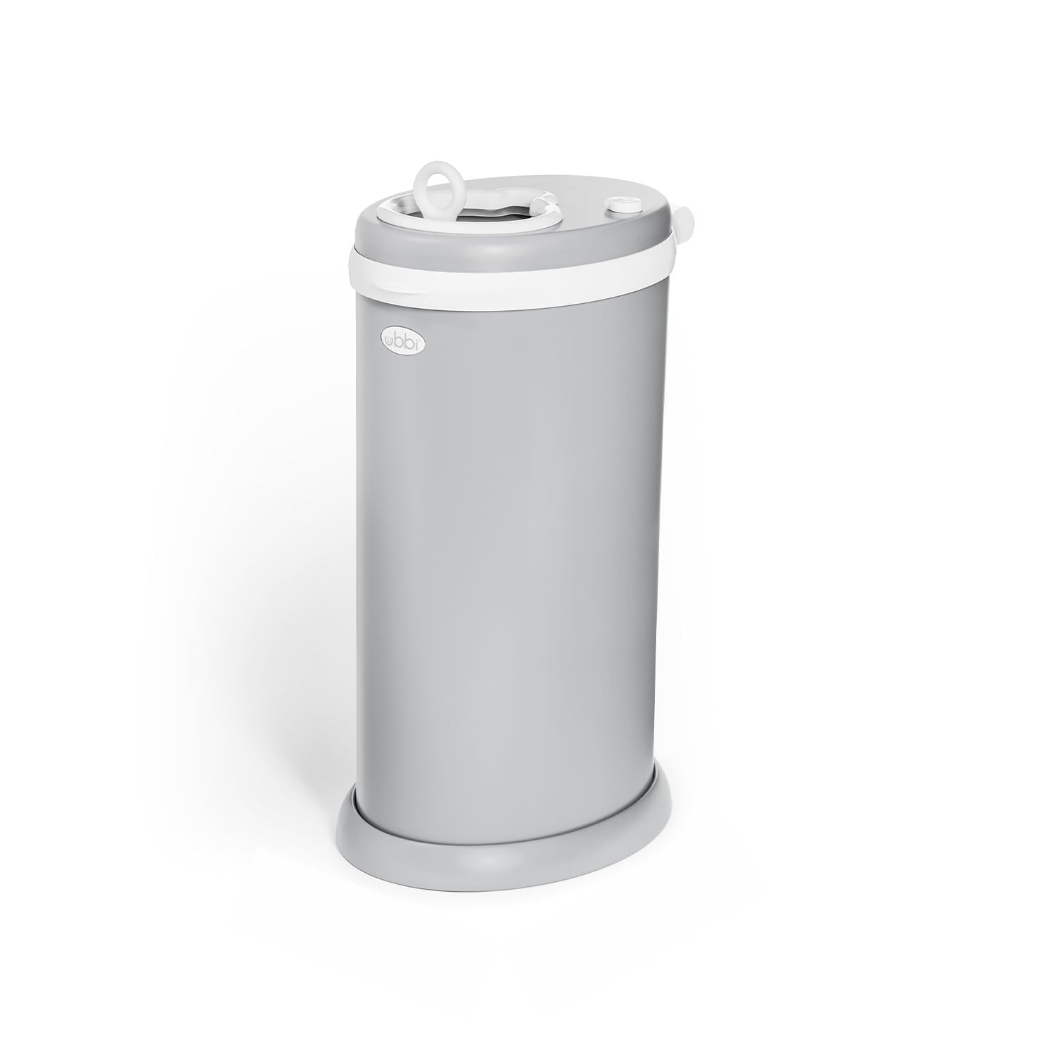 Ubbi Stainless Steel Diaper Pail, Odor Locking, No Special Bag Required, Award-Winning, Registry Must-Have, Gray