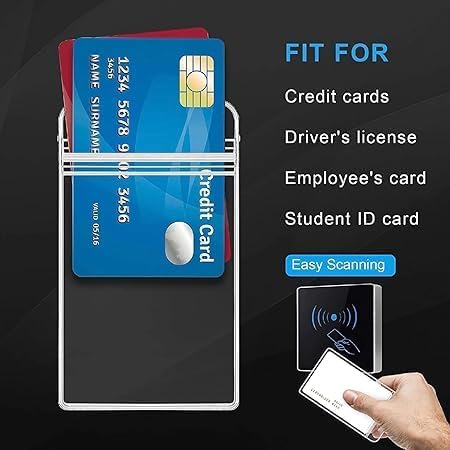 Image of AccuPrints Retractable Id Card Holder, Keychain Badge Holder, Retractable Steel Wire Reel Design Utility Keyring for Keys, Badge, Cards (Oval 1)