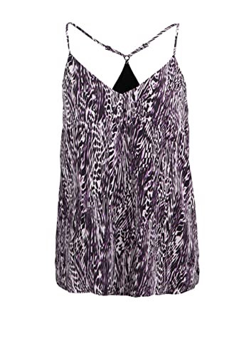 Preisvergleich Produktbild Replay Ärmelloses Top V-Ausschnitt Muster lila Größe XS