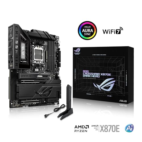 ROG Crosshair X870E Dark Hero ATX Scheda Madre, 20+2+2 Power Stage, Slot DDR5, PCIe 5.0, Cinque slot M.2, dissipatore di calore 3D VC M.2, USB4, AI Cache Boost, PCIe Slot Q-Release, AIO - Scheda madre - Immagine 6