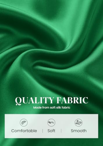 PRETTYGARDEN Women's 2026 Fall Fashion Maxi Long Skirts Trendy Silk Satin High Waisted A Line Mermaid Business Casual Outfits (Green,XX-Large) — view 5