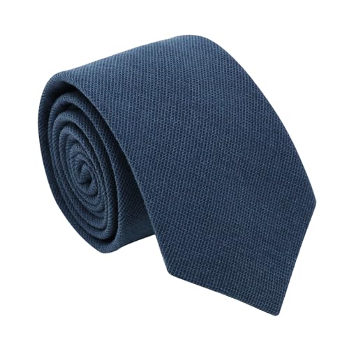 Mantieqingway 2.36'' Solid Color Boys Tie, Cotton Kids Tie Neckties for School Uniforms Party Graduation Wedding (8-12 Ages)