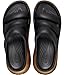 Crocs Unisex Mega Crush Triple Strap Sandal Black/Gold Metallic Men 8 Women 10 Medium