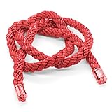 1pcs JDM VIP Style Knot Gold Kin Tsuna Rope Car Rearview Mirror Charms Car Decoration (red)