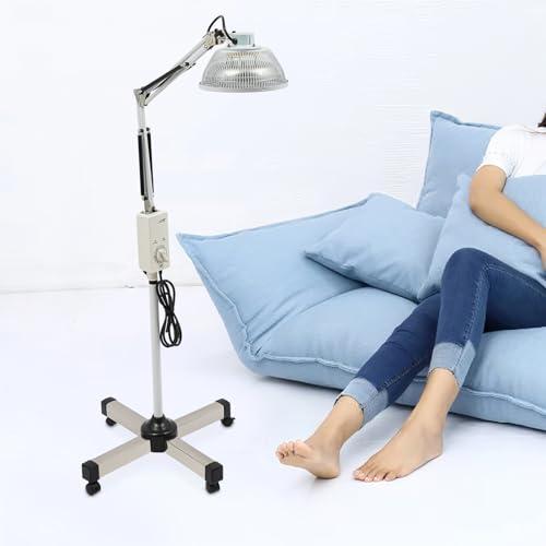 Image of Far Infrared Mineral Heat Lamp, 250W Infrared Light Therapy, Heat Lamp, Pain Relief Device for Body Face, Physiotherapy Lamp Can Treat All Kinds of Pain for Adults, Children, Teens, Seniors
