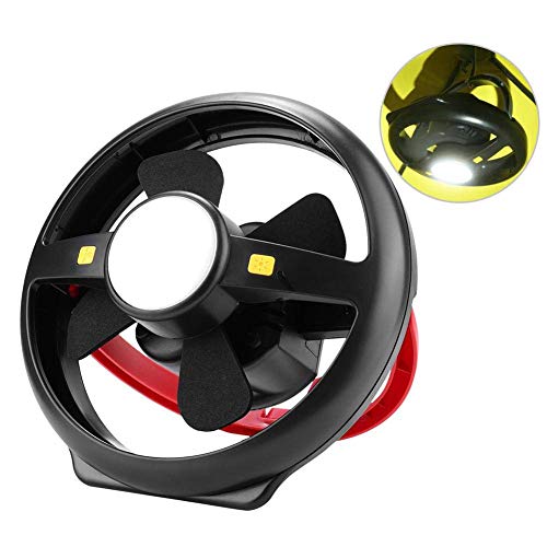 Preisvergleich Produktbild Gmadostoe Outdoor-Lüfter mit Beleuchtung, LED-Zeltlicht, tragbares Lüfterlampen-Zubehör, eingebaute Lithium-Batterie, USB-Aufladung für Camping