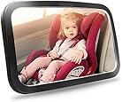Shynerk Baby Car Mirror, Safety Car Seat Mirror for Rear Facing Infant with Wide Crystal Clear View, Shatterproof, Fully Assembled, Crash Tested and Certified