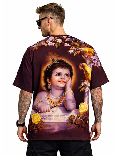 Image of STAND OUT All Over Printed Shiva, Krishna, Hanuman, Kali, Ram and Ravana, Ramayan, Bagavath Githa, Buddha Religious, Spiritual, Hindu Gods T-Shirts