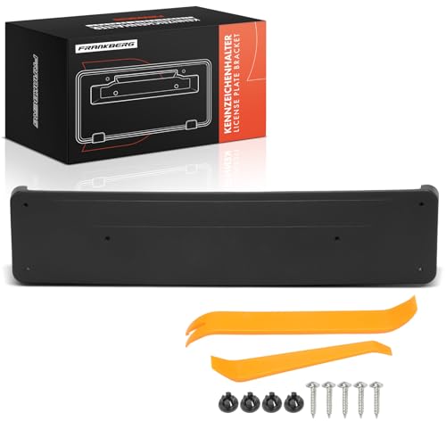 Soporte de matrícula delantero negro Frankberg para Clase C W204, compatible con S204