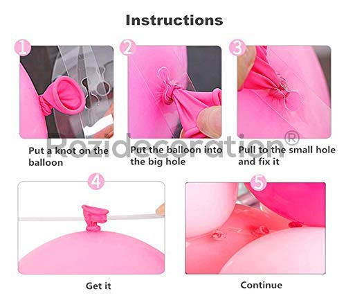 Image of Rozi Decoration Plastic Balloon Accessories Tool Kits For Balloon Garland Making Chain Arch Strip - (Transparent, 500 x 1.5 x 0.08cm) Pack of 2 Piece