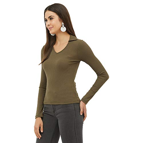 Image of Harpa Women's Solid Regular Fit Blouse