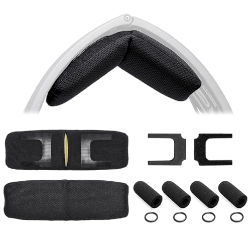 Voarmaks A20 Upgrade Headband Cushion Pad + 4 Pack Foam Mic Cover Compatible with Bose A20 Aviation Headset, Headband Pad with Memory Foam + 4 Microphone Windscreens & 4 O-Rings (Refresh Kit)