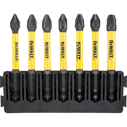 DeWalt FlexTorq Phillips y Pozi - Juego de 7 puntas de destornillador