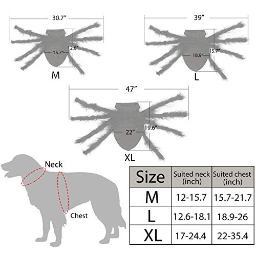 Fantasia de Halloween para animais de estimação, cães, aranhas, cosplay, roupas para animais de esti