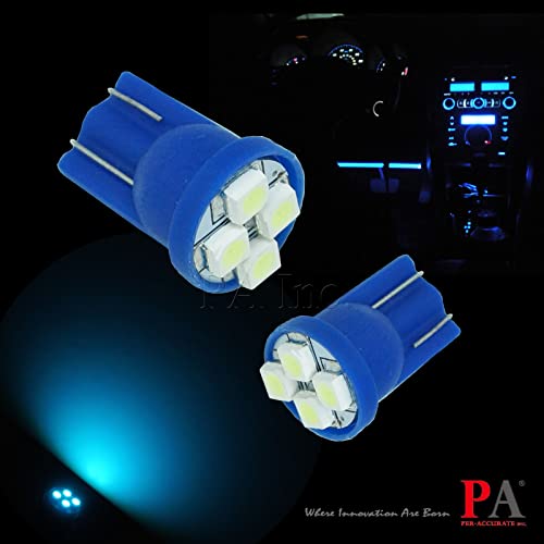 PA LED 10x T10 168 194 Led luz instrumental 12V azul hielo miniatura 3